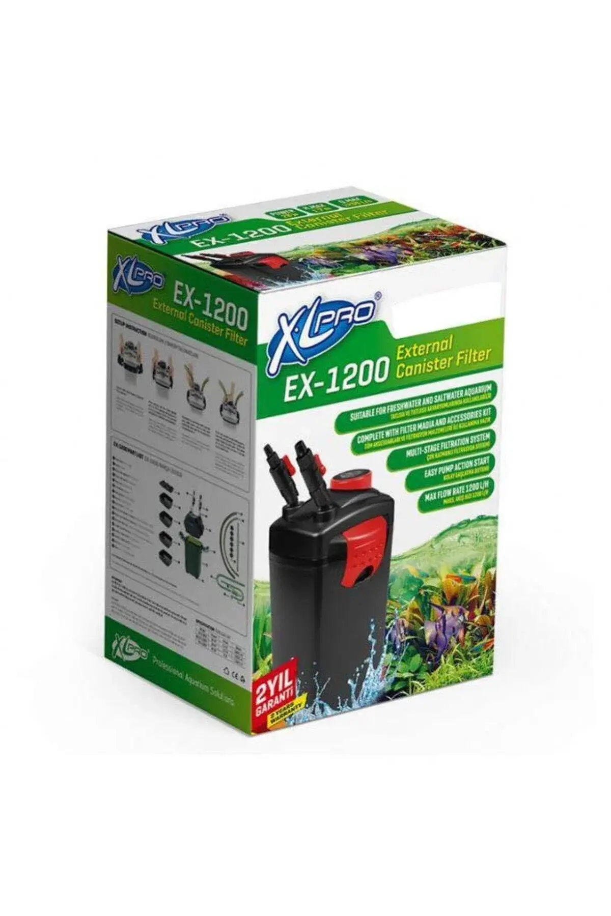 EX-1200 Aqua Master Dış Filtre 1200 LT.