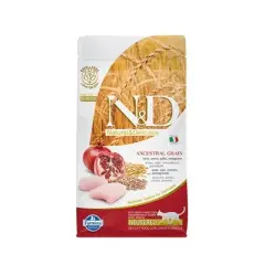 N&D Düşük Tahıllı Tavuk ve Narlı Kısır Kedi Maması 1.5 Kg