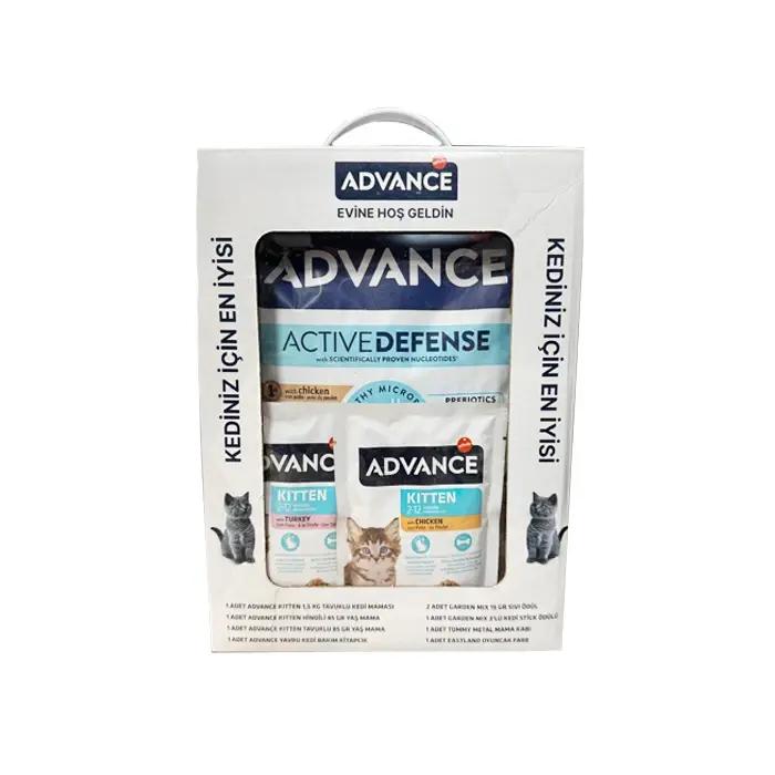 Advance Kitten Yavru Tavuk Etli Kedi Maması 1.5 Kg + 2 Adet Yaş Mama Hediyeli