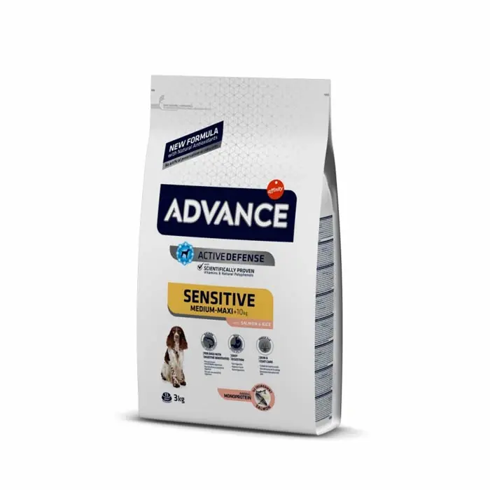 Advance Sensitive Hassas Deri Somon Köpek Maması 3Kg