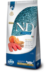 N&D Ocean Somon , Portakallı , kılçıksız Buğday Kısır Açık Kedi Maması 1 kg