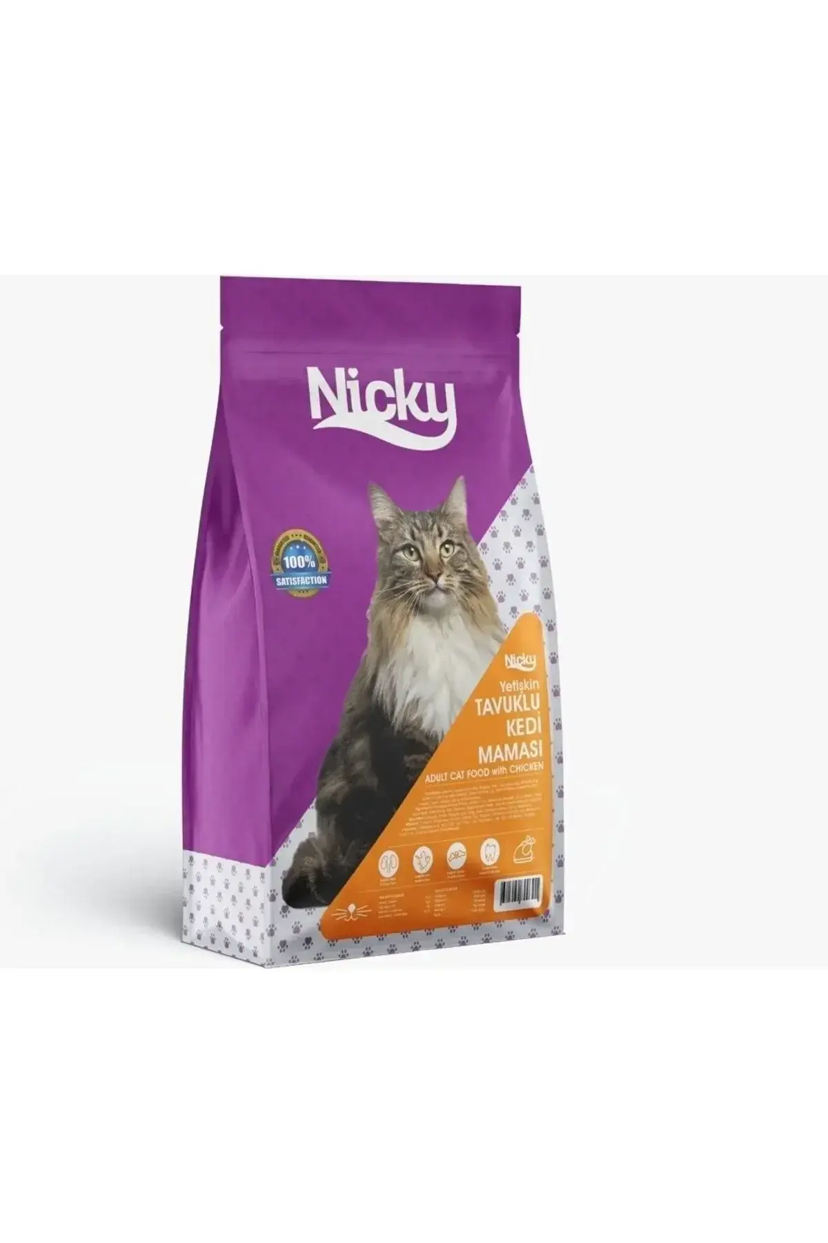 Nicky Tavuklu Açık Kedi Maması 1 Kg