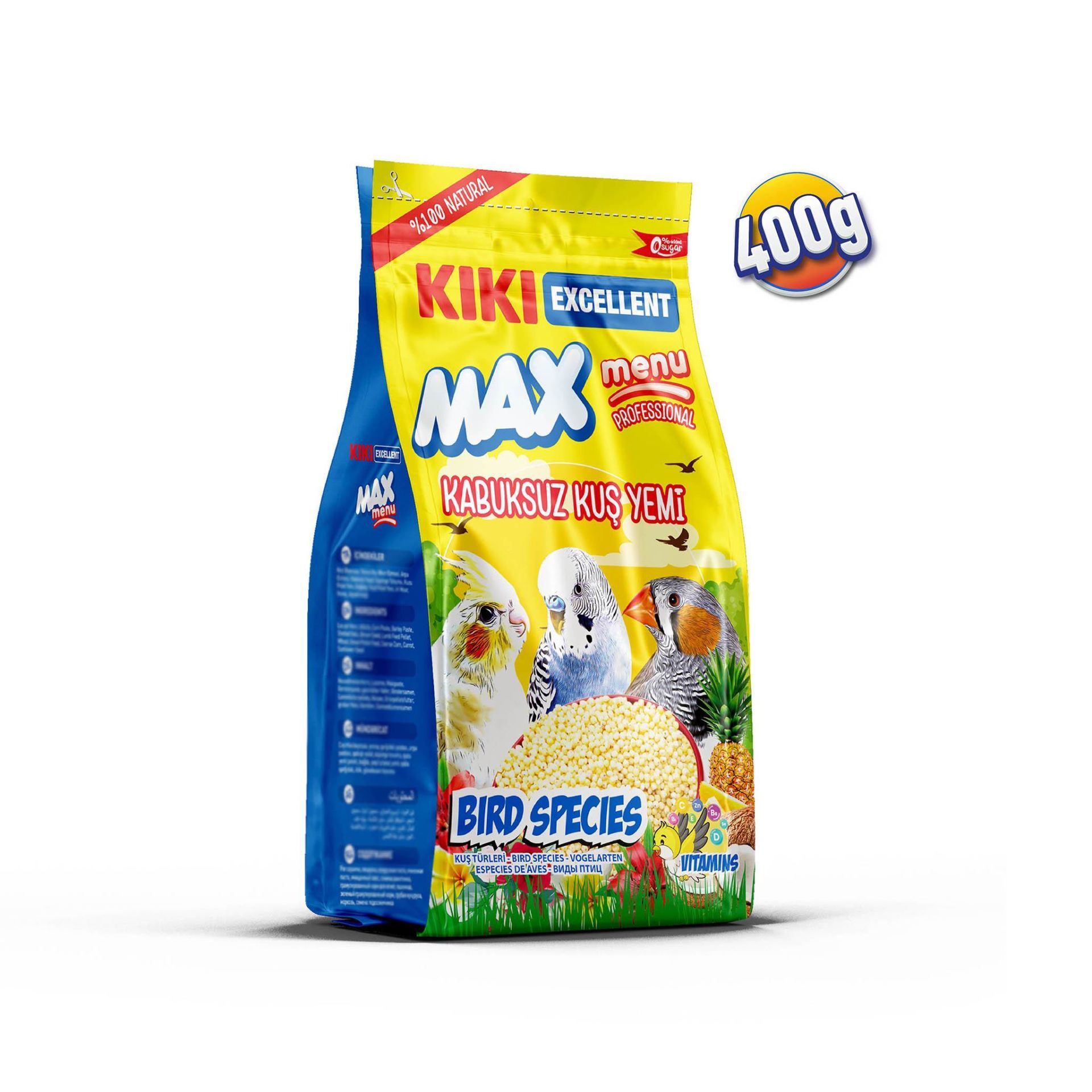 KIKI Excellent Kuş Kabuksuz Yem 400 Gr
