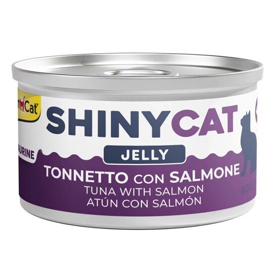 GimCat ShinyCat Jelly Somon Balıklı Ton Balığı Jöleli Kedi Konservesi 70 Gr