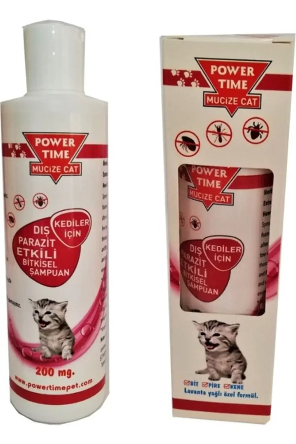 Power Time Kedi Diş Parazit Şampuanı 200 Mg
