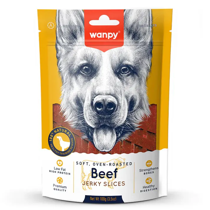 Wanpy Fırınlanmış Soft Gerçek Biftek Dilimleri Köpek Ödülü 100 gr