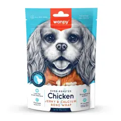 Wanpy Kalsiyumlu Kemik Sargılı Gerçek Tavuk Köpek Ödülü 100 gr