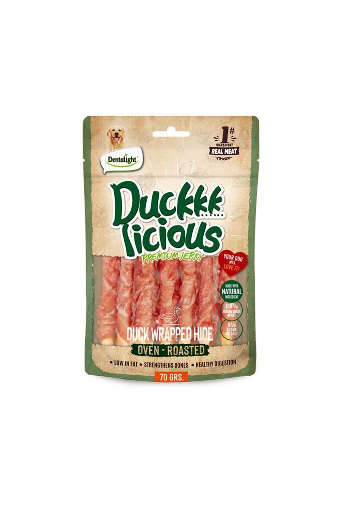DENTALIGHT DUCKKK JERKY DUCK WRAPPED HIDE 70G