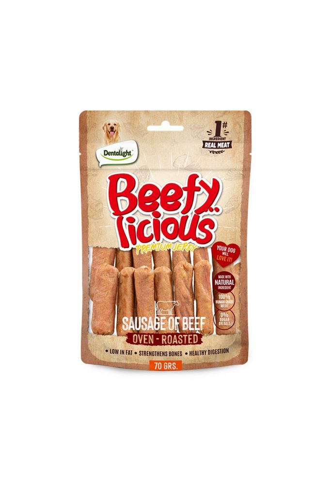 DENTALIGHT BEEFY SAUSAGE OF BEEF 70G