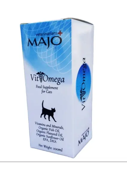 Majo Vit& Omega Kediler Için Tüy Sağlığı Tüy Dökümü Engeleyici Vitamin