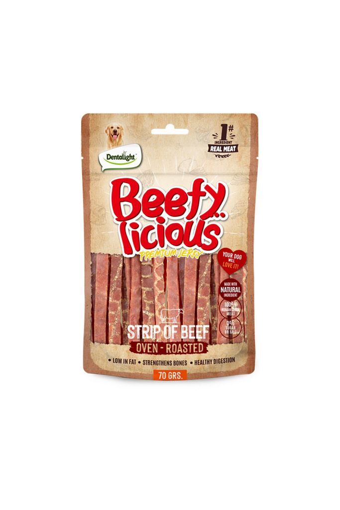 DENTALIGHT BEEFY STRIP OF BEEF 70G