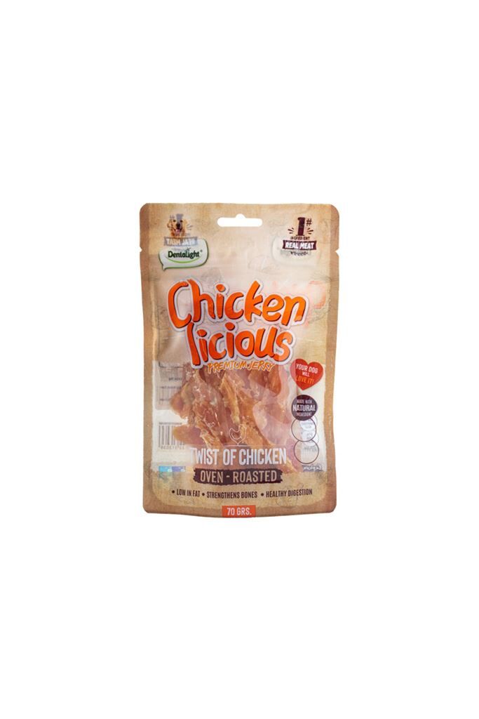 DENTALIGHT CHICKEN TWIST OF CHICKEN 70G