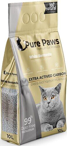 Pure Paws Aktif Karbonlu İnce Taneli 10 lt