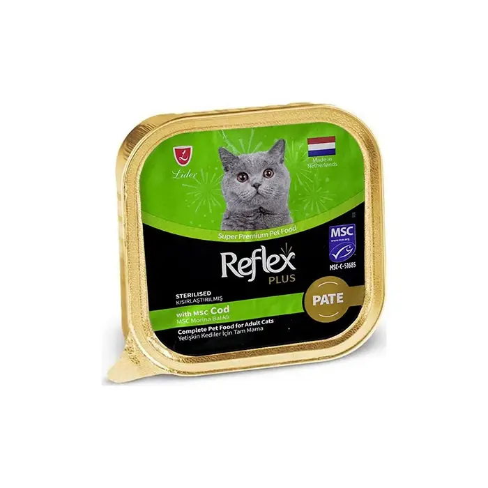 Reflex Plus Pate Morina Balıklı Kısırlaştırılmış Yaş Kedi Maması 85gr