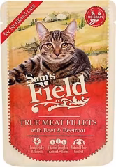 Sam's Field Sığır Filetosu ve Pancarlı 85 gr Kısırlaştırılmış Yetişkin Yaş Kedi Maması