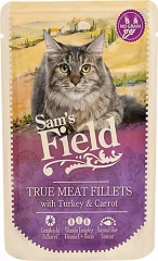 Sam's Field Hindili ve Havuçlu 85 gr Yetişkin Kedi Yaş Maması