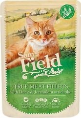 Sam's Field Ördek Etli Tavuklu ve Yer Elmaslı 85 gr Yetişkin Kedi Yaş Maması