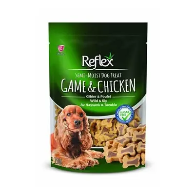 Reflex Yarı Yumuşak Köpek Ödül Maması Av Hayvanlı ve Tavuklu 150 Gr