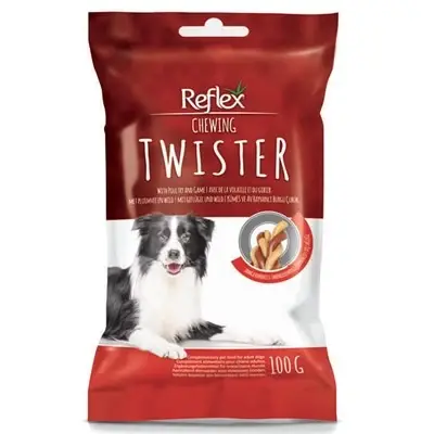 Reflex Chewing Twister Av Hayvanlı Köpek Köpek Ödülü 100 Gr
