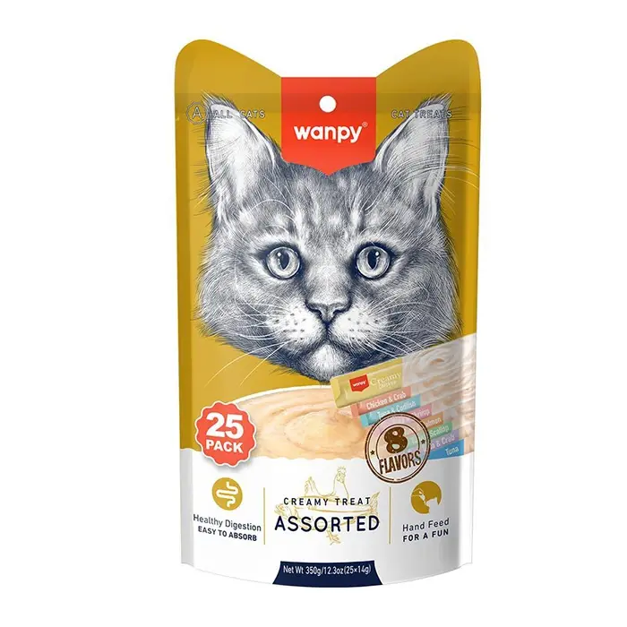 Wanpy Karışık Sıvı Kedi Ödülü 25x14 gr