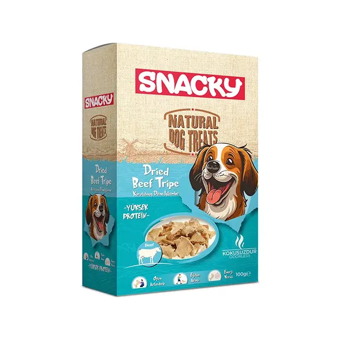 Snacky Kurutulmuş Dana İşkembe Köpek Ödülü 100 Gr