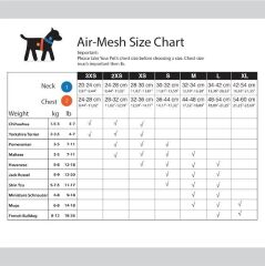 AlfDog Airmesh Göğüs Tasması 3XS (KIRMIZI)