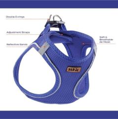 AlfDog Airmesh Göğüs Tasması XS (MAVİ)