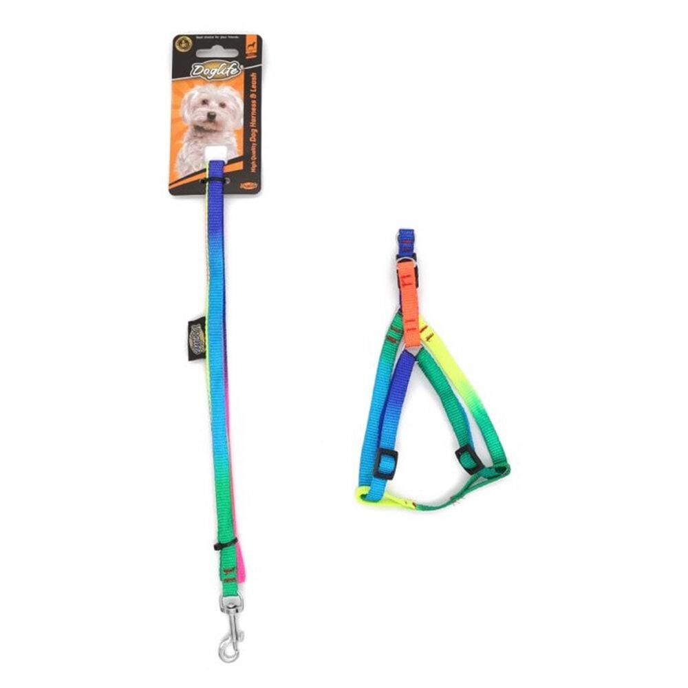 DOGLİFE GÖKKUŞAĞI GÖĞÜS TASMASI+GEZDİRME 1CM-202494