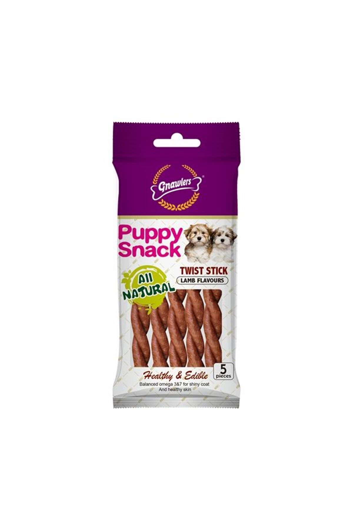 Gnawlers Puppy Kuzu Aromalı Yavru Köpek Ödül Maması 80gr [5'Lİ]