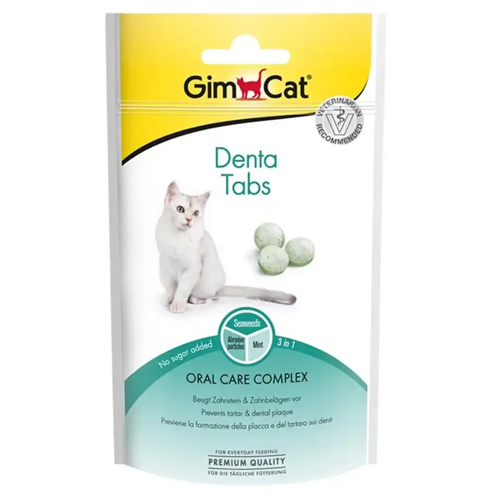 GimCat Denta Tabs Ödül Kedi Ödül Tableti 40 gr