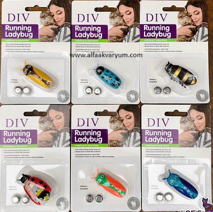 MAD-1978 DMR DIV Running Ladybug Titreşimli Kedi Oyuncağı