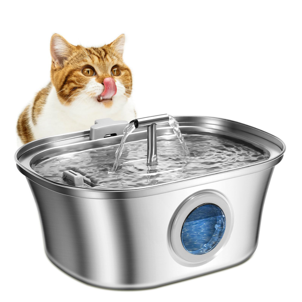 3.2 L Çiftli Paslanmaz Çelik Kedi Köpek İçin Otomatik Su Sebili
