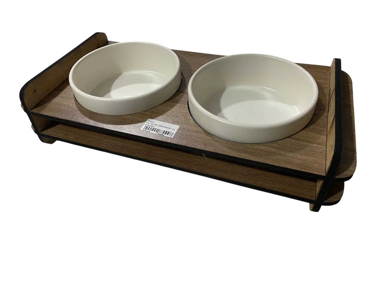 İKİLİ MAMA KABI AHŞAP ve SERAMİK